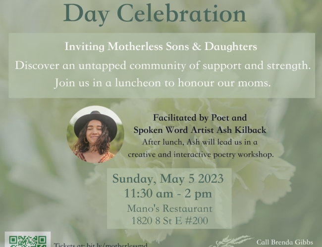 Motherless Mother's Day Event Poster