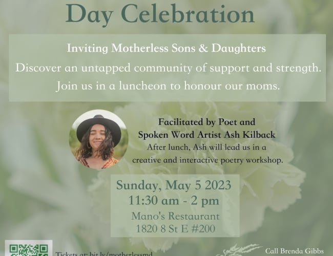 Motherless Mother's Day Event Poster
