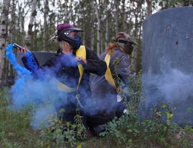 Merrill Dunes Paintball and Laser Tag – Smoke Coming In!