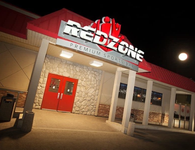 Red Zone Premium Sports Bar – Main Entrance